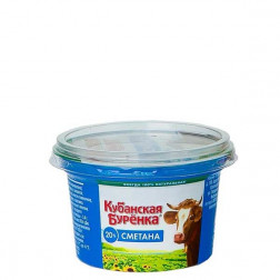 Сметана Кубанская Буренка 20% 180гр.
