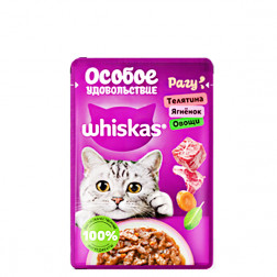 Корм Whiskas для кошек Телятина, Ягненок, Овощи 75 г
