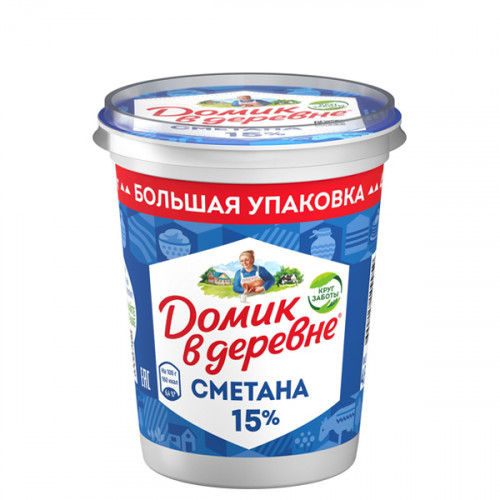 сметана домик в деревне большая