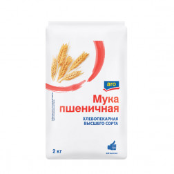 Мука пшеничная высший сорт 2 кг