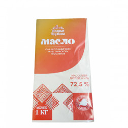 Масло сливочное «Пружаны» 72% 1 кг.