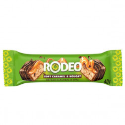 Батончик Rodeo мягкая карамель и нуга 40 гр.